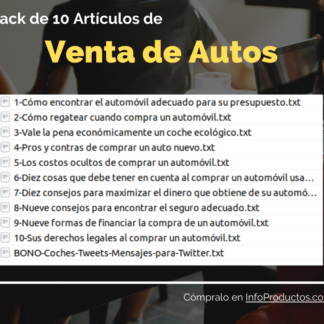 Pack10Articulos-VentaDeAutos-InfoProductos.com