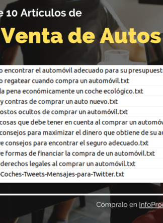 Pack10Articulos-VentaDeAutos-InfoProductos.com